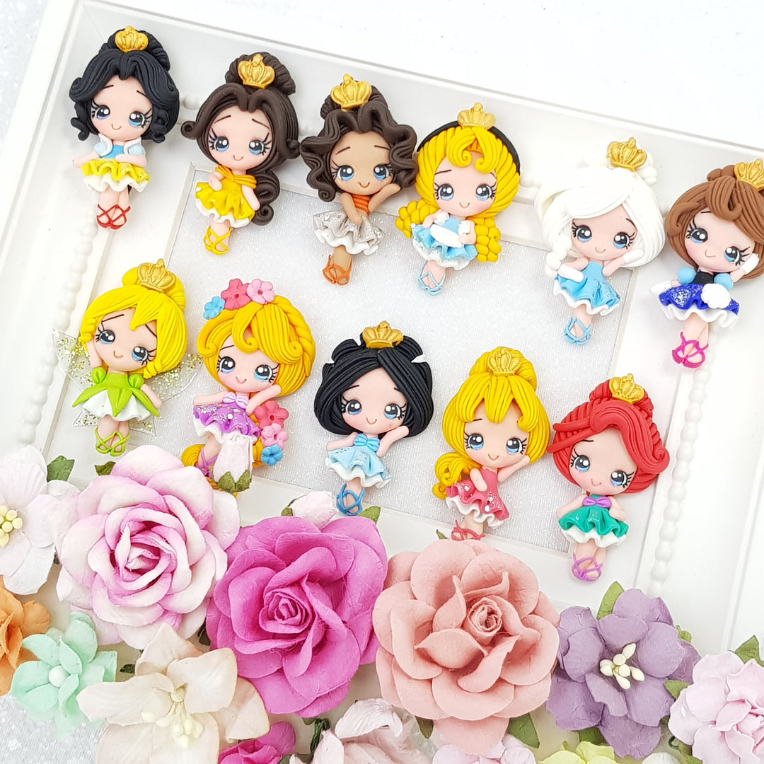 Ballerina princess - Clay Charm Embellishment limited