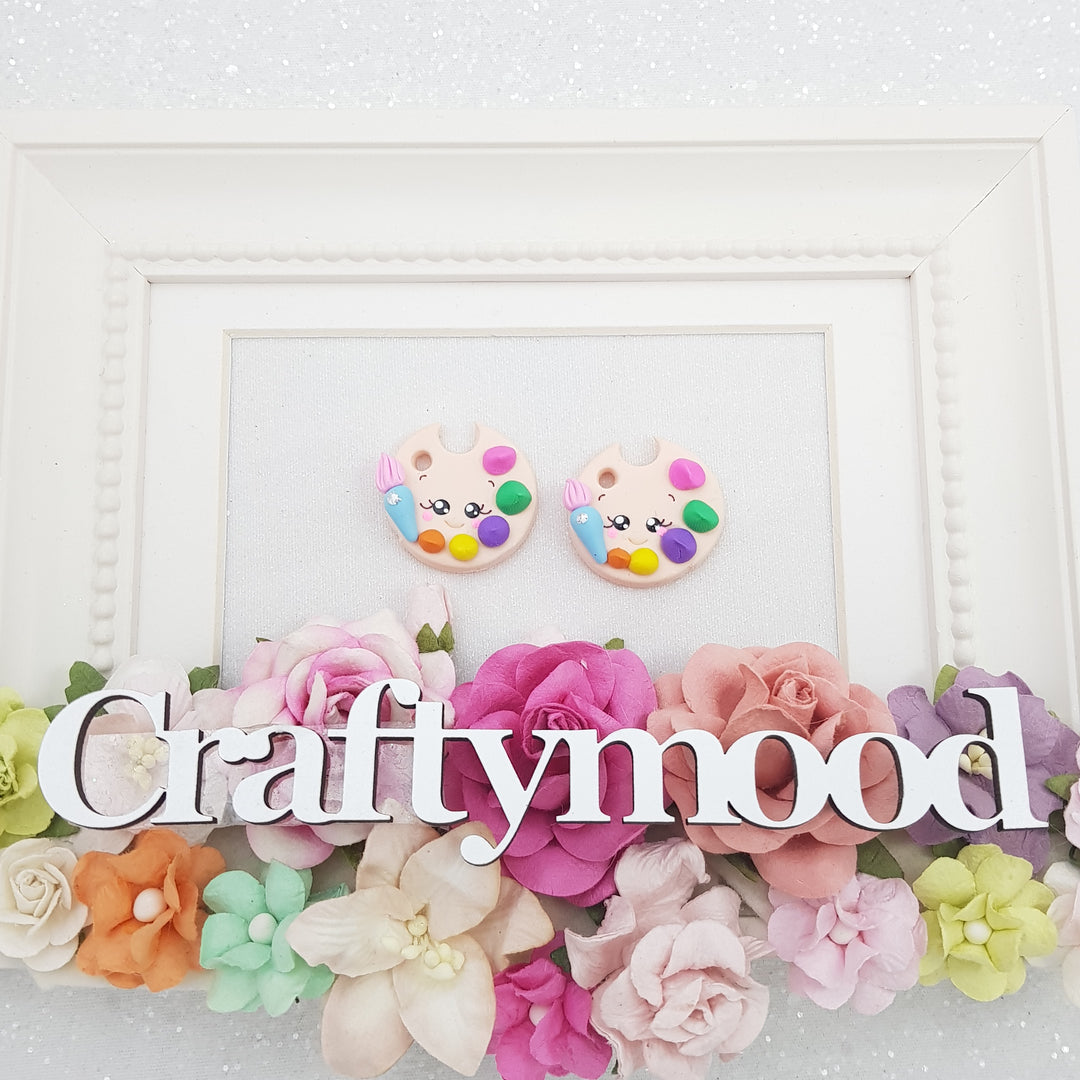 paint - Handmade Flatback Clay Bow Centre