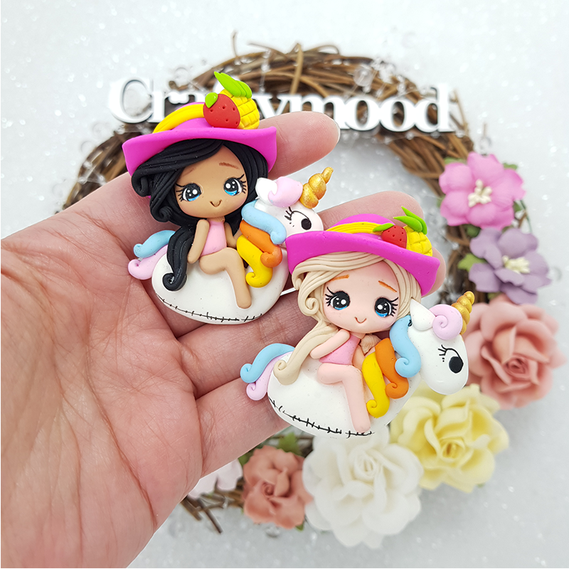 Unicorn float girls - Embellishment Clay Bow Centre