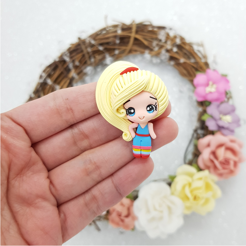 Sport girl - Embellishment Clay Bow Centre