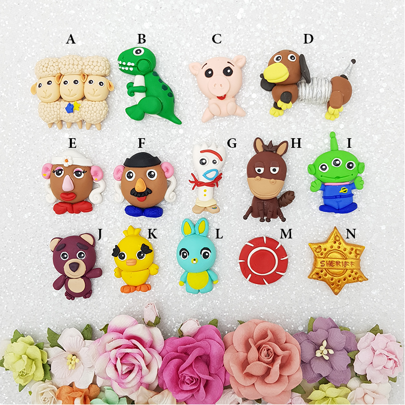 SALE Cowboy friends - Embellishment Clay Bow Centre