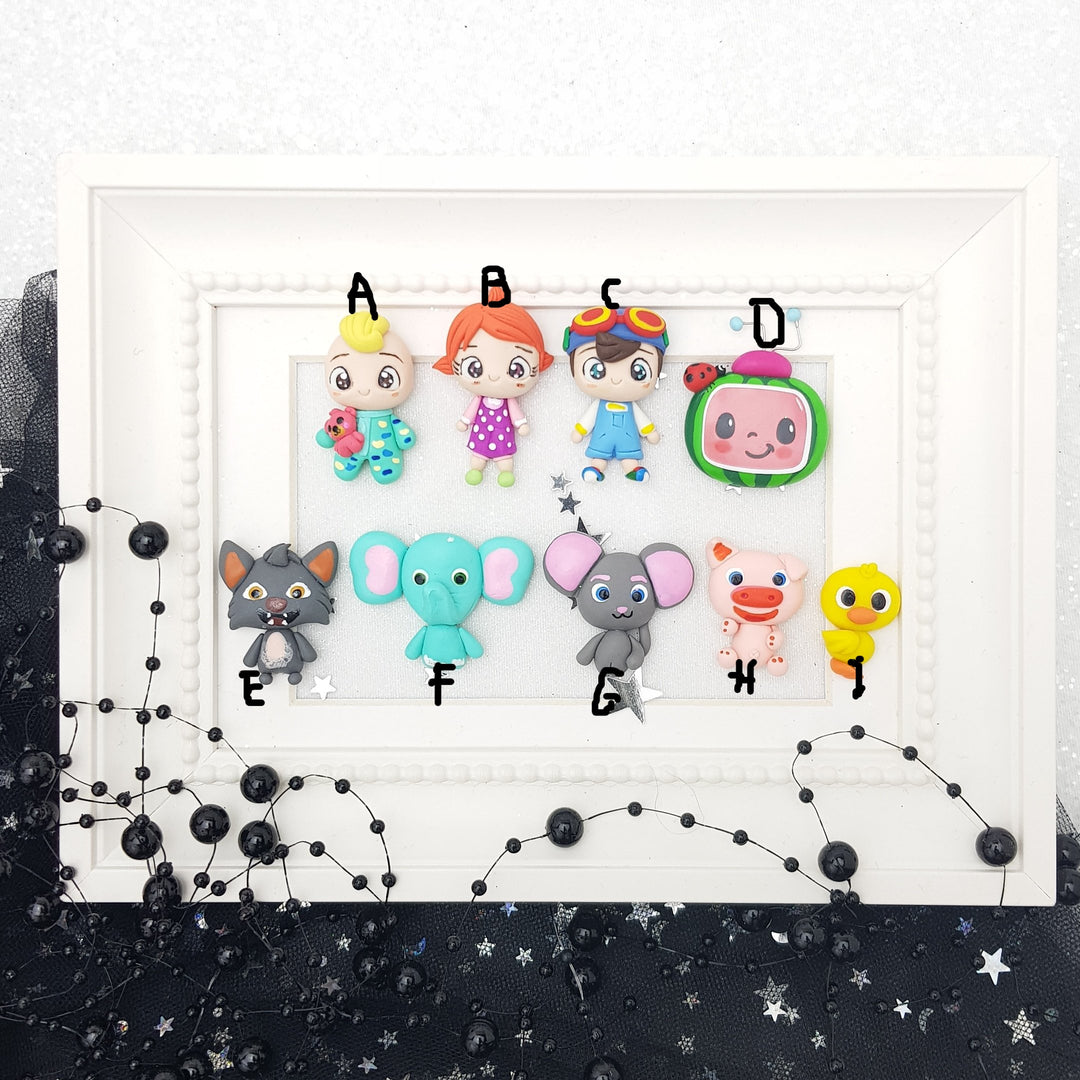Cute baby - Embellishment Clay Bow Centre