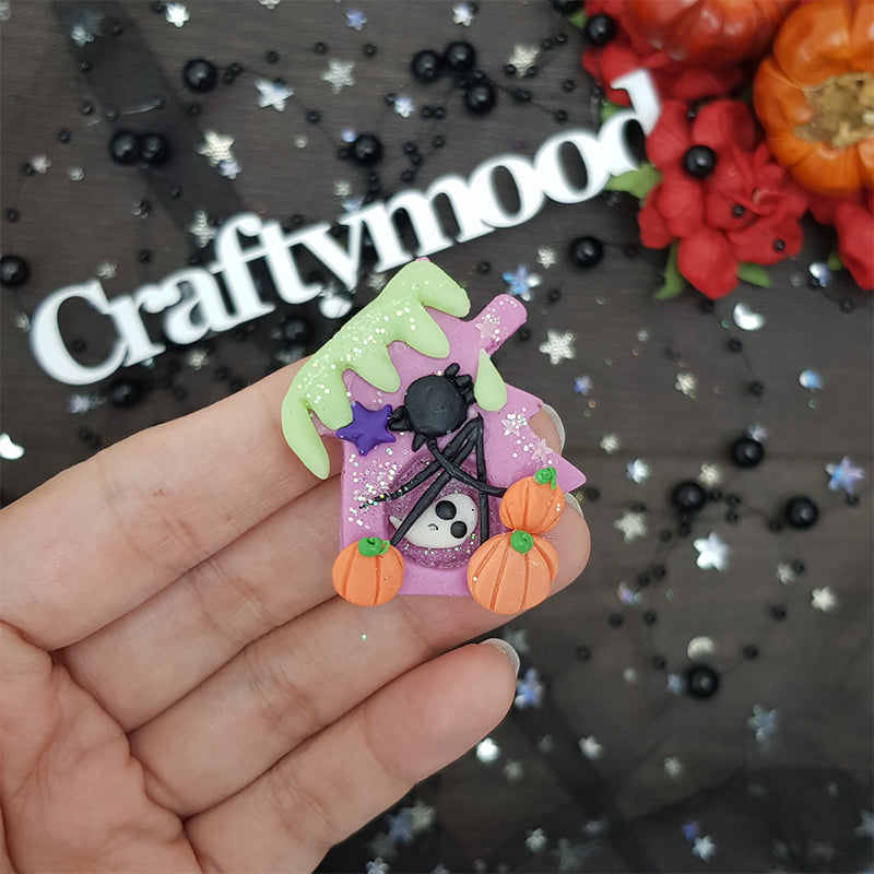Halloween ghost - Embellishment Clay Bow Centre