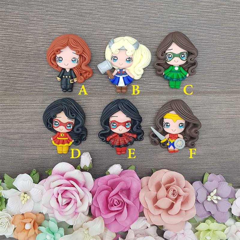 Super girls universe - Embellishment Clay Bow Centre