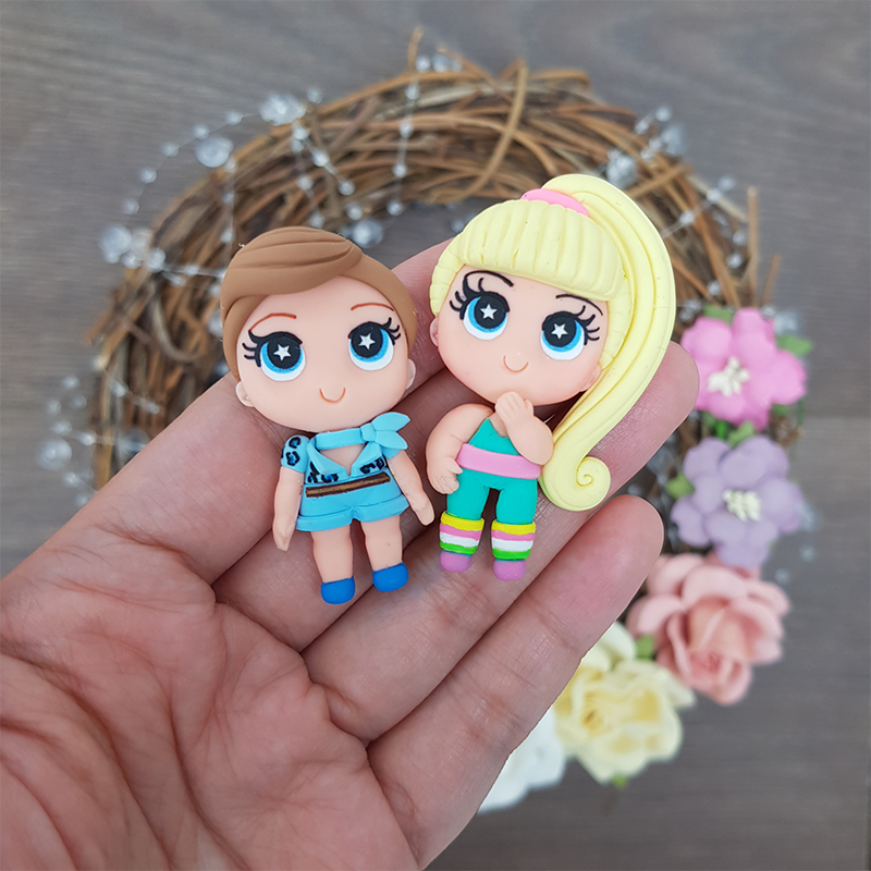 no Pout friend - Embellishment Clay Bow Centre