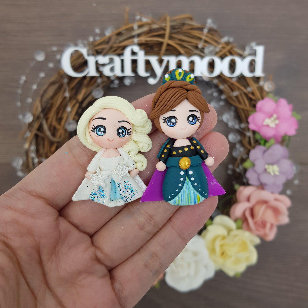 Happy winter sister - Embellishment Clay Bow Centre