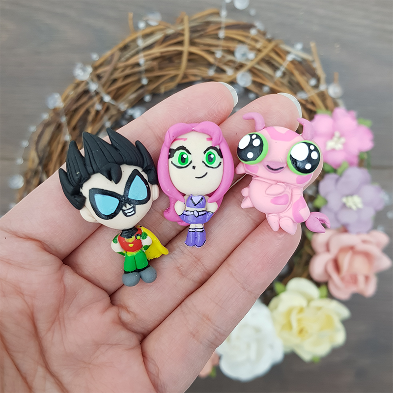 Teen superheroes - Embellishment Clay Bow Centre