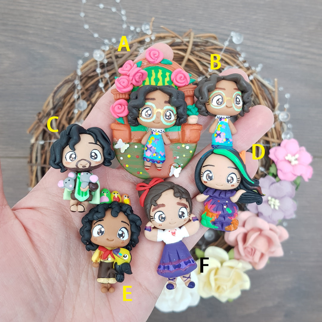 Magic village big family - Embellishment Clay Bow Centre
