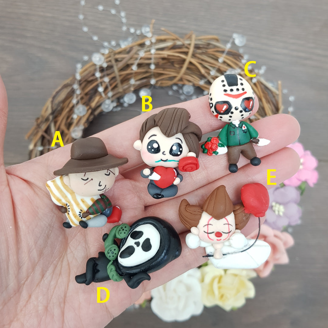 Halloween spooky boys - Embellishment Clay Bow Centre