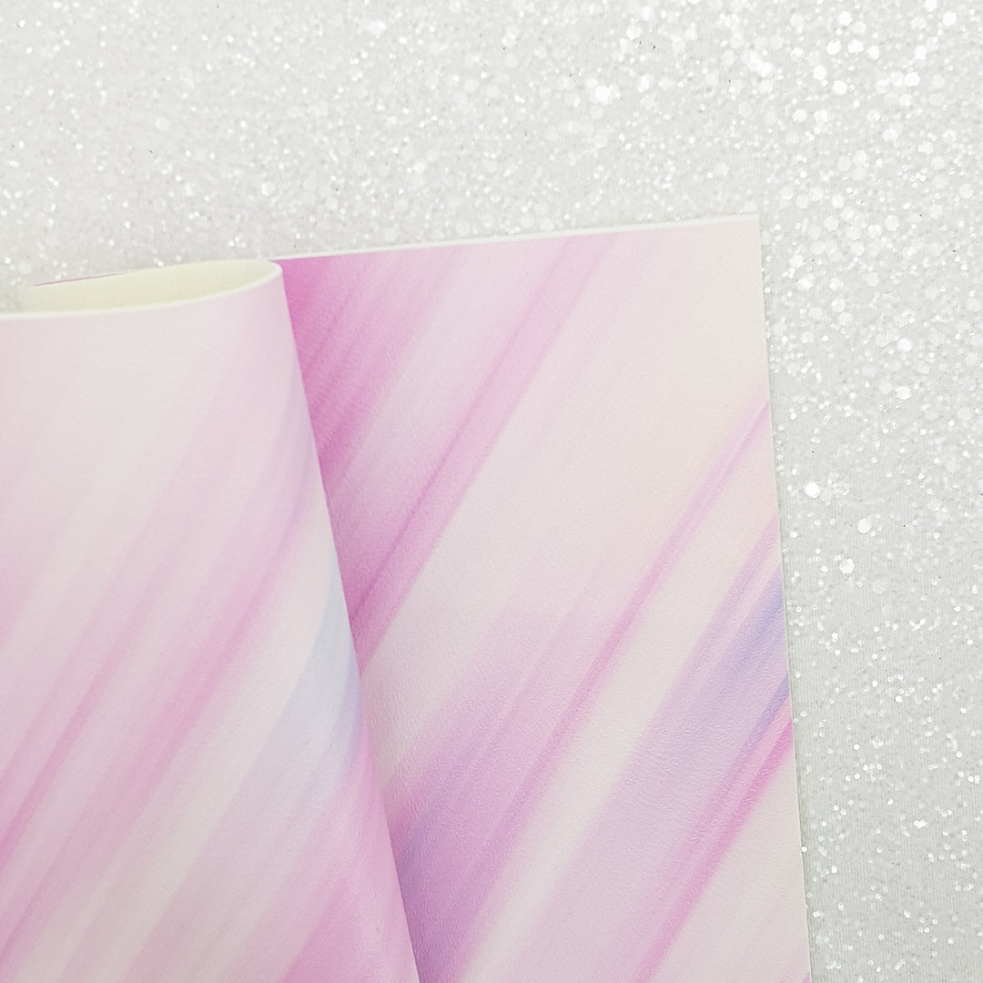 Oil Paint pink lilac - vegan faux Leather vinyl - canvas - choose Fabric material Sheets