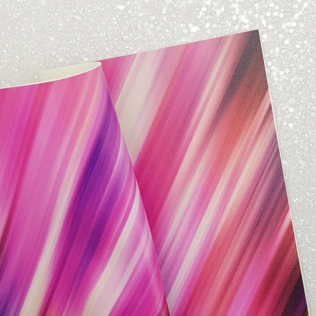 Oil Paint red pink - vegan faux Leather vinyl - canvas - choose Fabric material Sheets