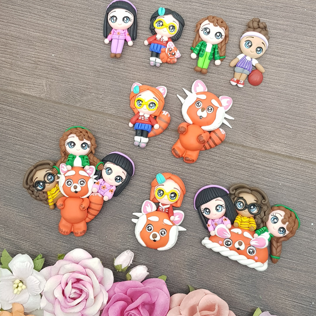SALE Panda - Embellishment Clay Bow Centre