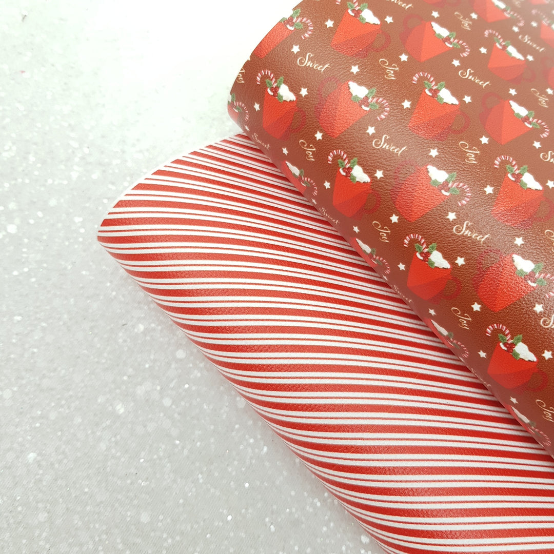 hot chocolate - Pu Leather vinyl - canvas - choose Fabric material Sheets