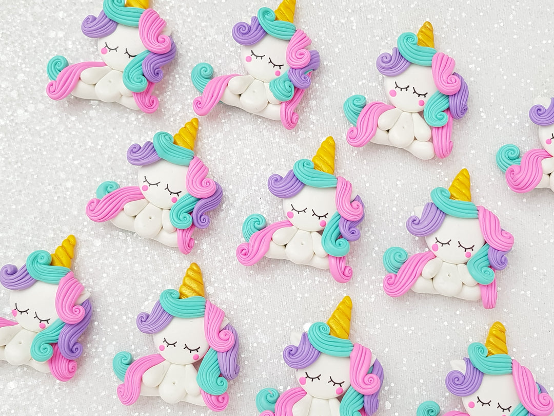 Clay Charm Embellishment - Full Body Unicorn B Delight - Crafty Mood