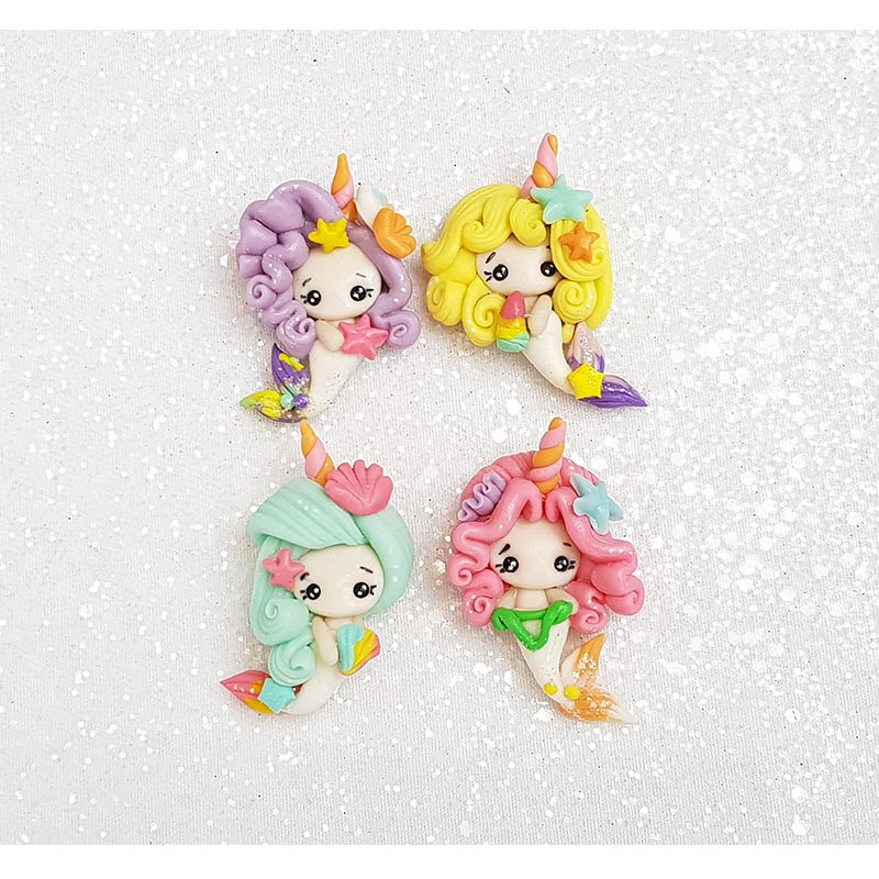 Clay Charm Embellishment - NEW Mermaid - Crafty Mood