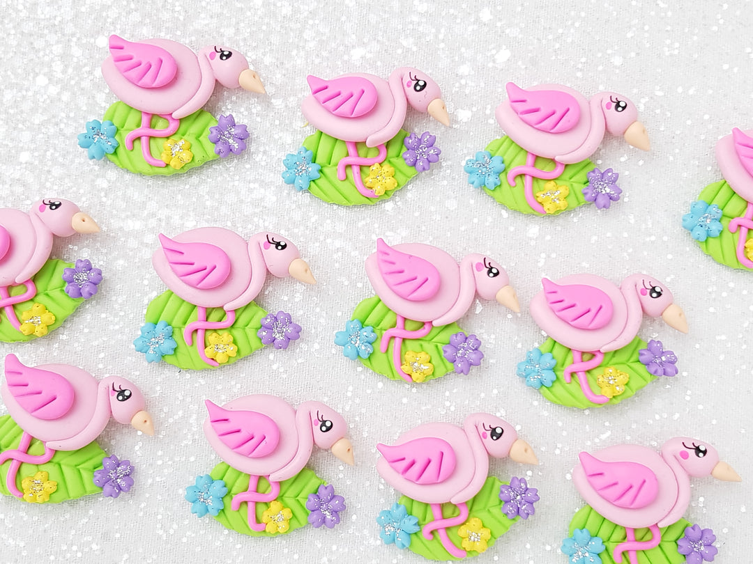 Clay Charm Embellishment - Flamingo Delight - Crafty Mood