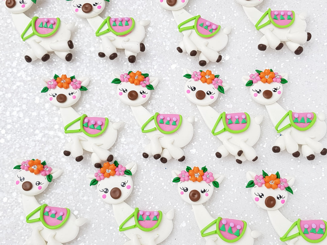 Clay Charm Embellishment - Llama Delight - Crafty Mood