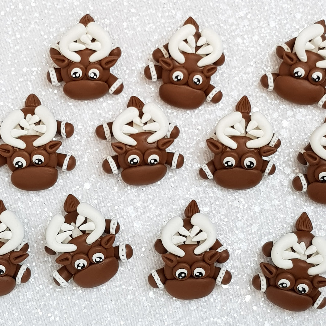Sale deer - Embellishment Clay Bow Centre - Crafty Mood