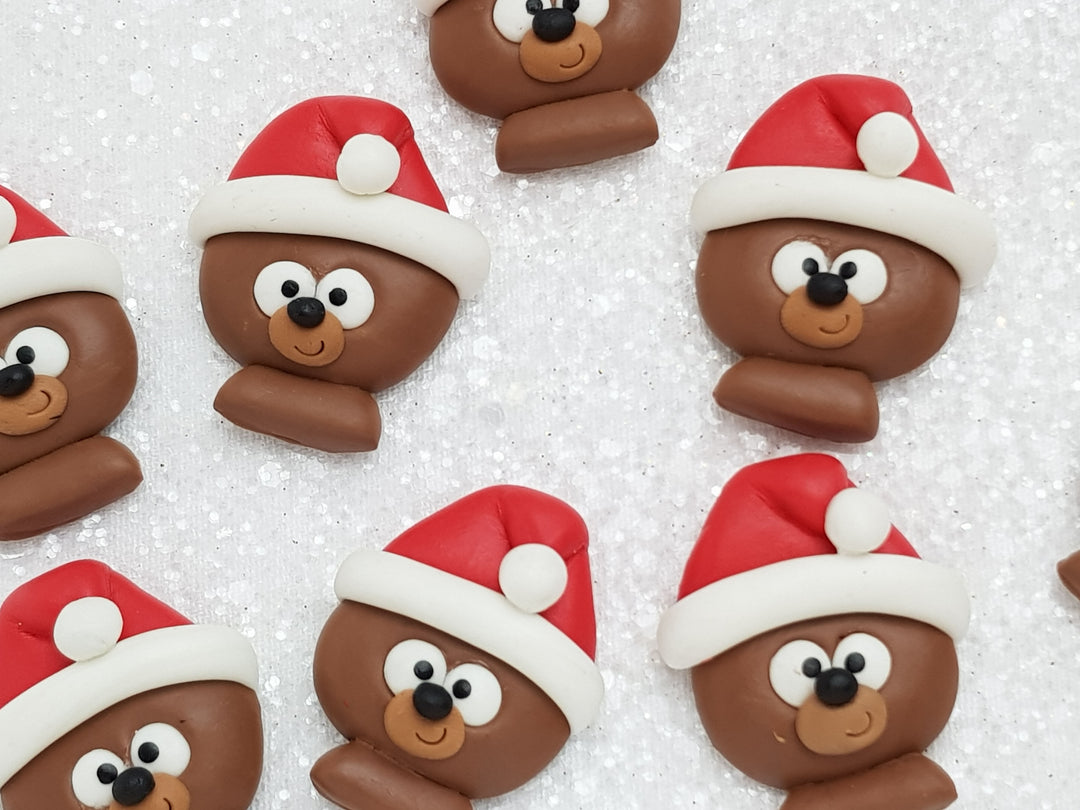 Handmade Clay Charm - New Dog Christmas - Crafty Mood