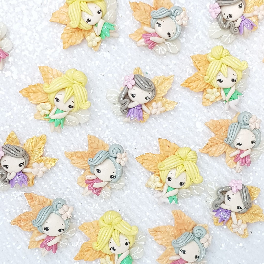 Autumn Fairy - Embellishment Clay Bow Centre - Crafty Mood