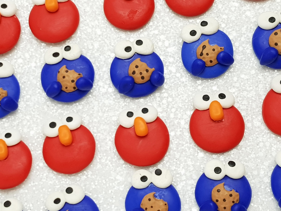 Clay Charm Embellishment - NEW Monster Set of 2 - Crafty Mood