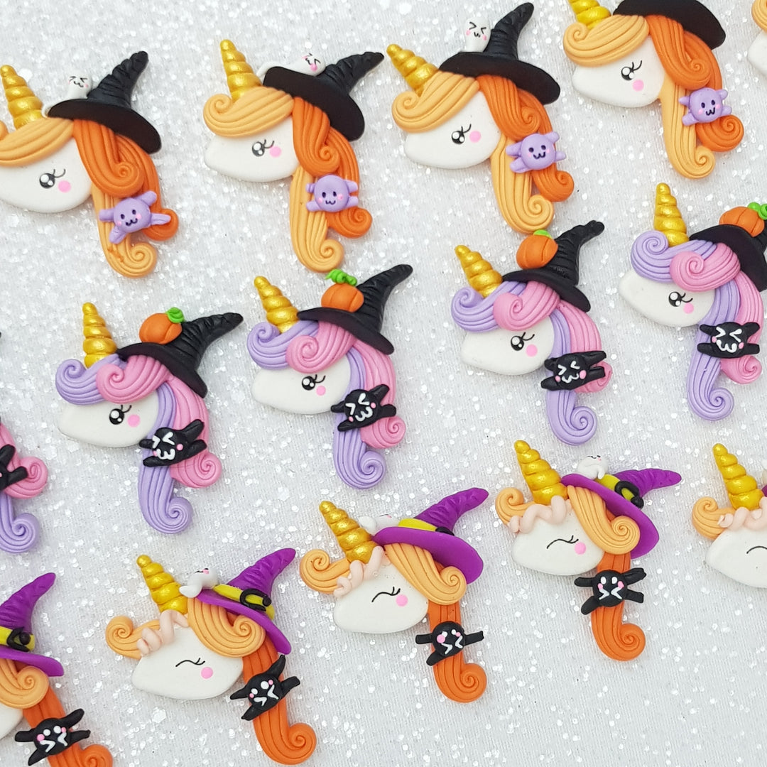 Unicorn Head - Embellishment Clay Bow Centre - Crafty Mood