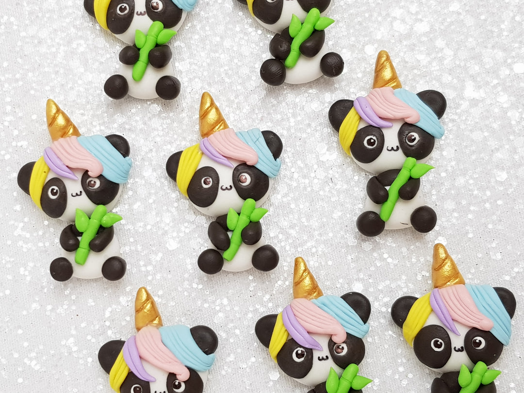 Clay Charm Embellishment - NEW Pandacorn - Crafty Mood