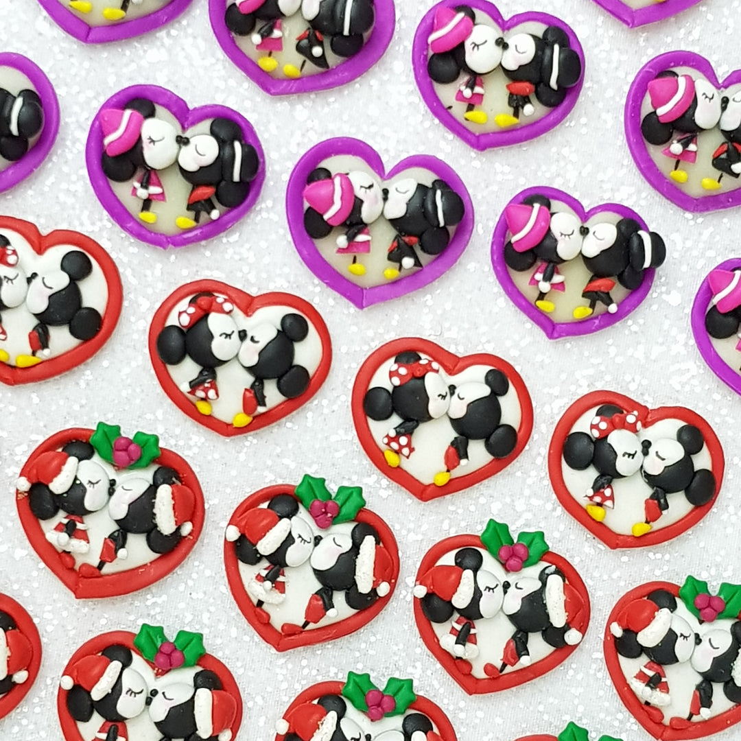 Kiss Mouse - Embellishment Clay Bow Centre - Crafty Mood