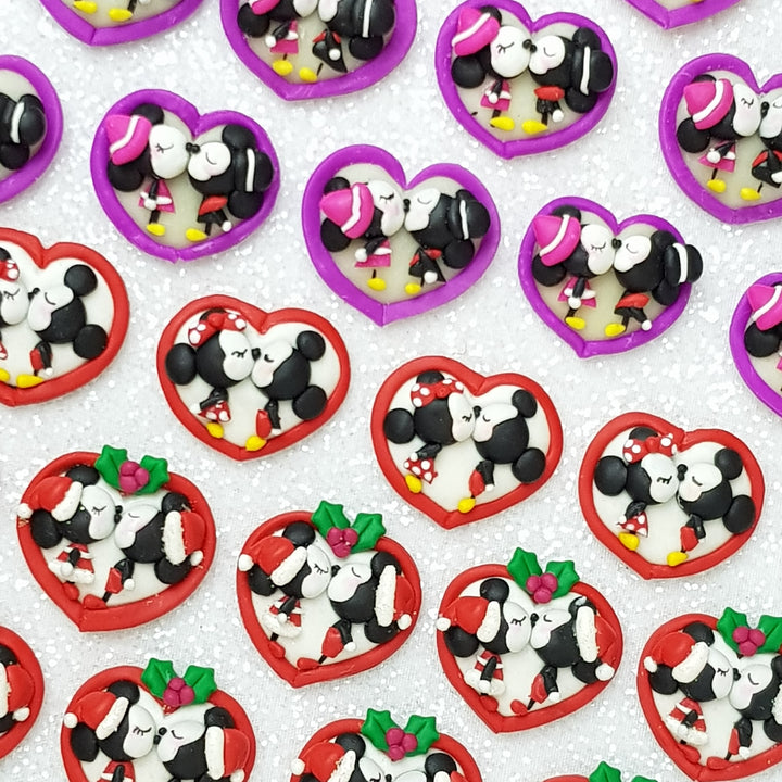 Kiss Mouse - Embellishment Clay Bow Centre - Crafty Mood