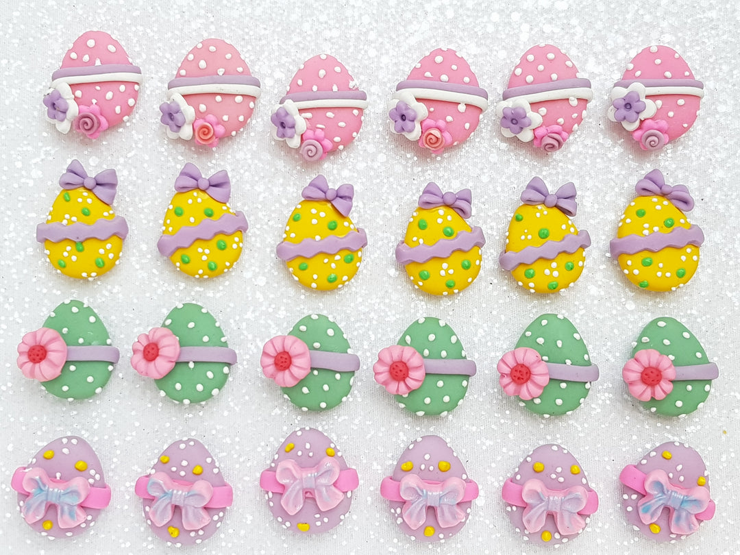 Clay Charm Embellishment - NEW Egg each - Crafty Mood