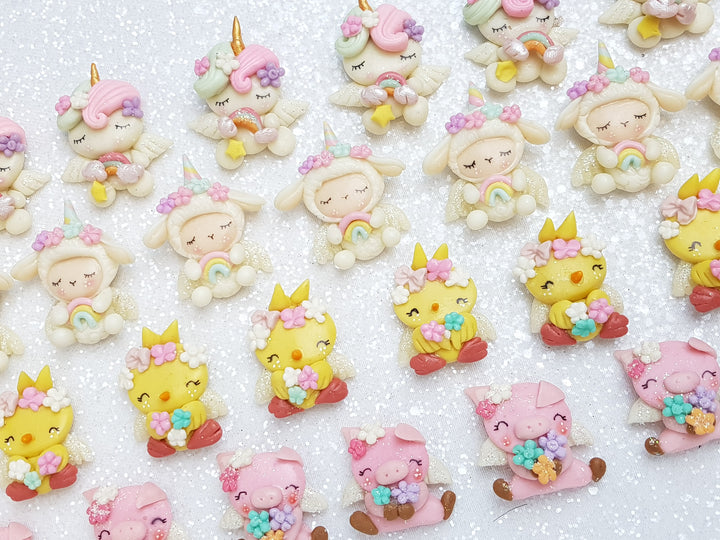 Sale Clay Charm Embellishment - NEW Cute Animals - Crafty Mood