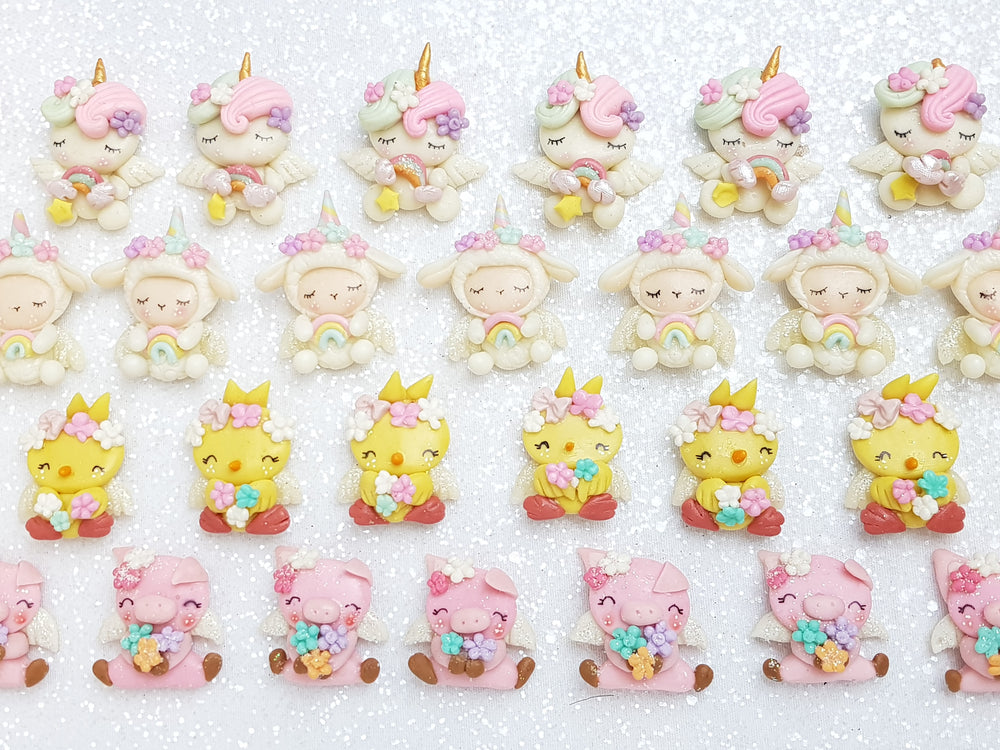 Sale Clay Charm Embellishment - NEW Cute Animals - Crafty Mood