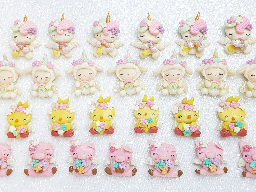 Sale Clay Charm Embellishment - NEW Cute Animals - Crafty Mood