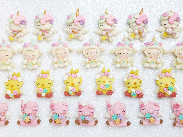 Sale Clay Charm Embellishment - NEW Cute Animals - Crafty Mood