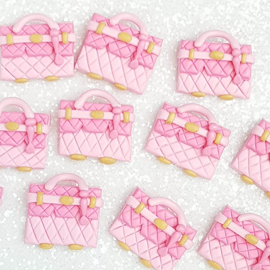 Clay Charm Embellishment - Pink Bag Delight - Crafty Mood