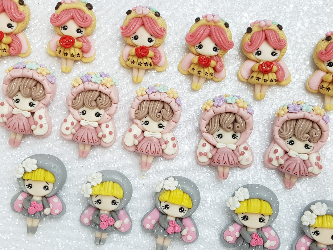 Clay Charm Embellishment - NEW Bunny Girl - Crafty Mood