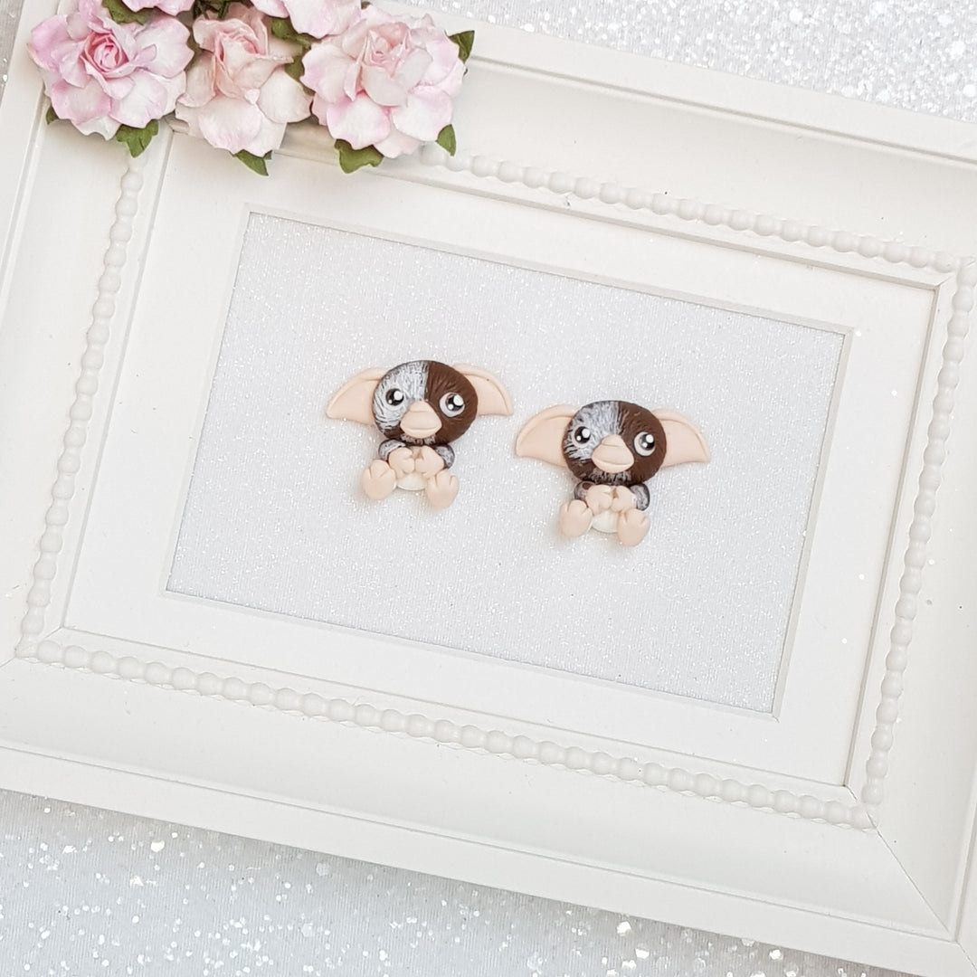 Cute Monster - Handmade Flatback Clay Bow Centre - Crafty Mood