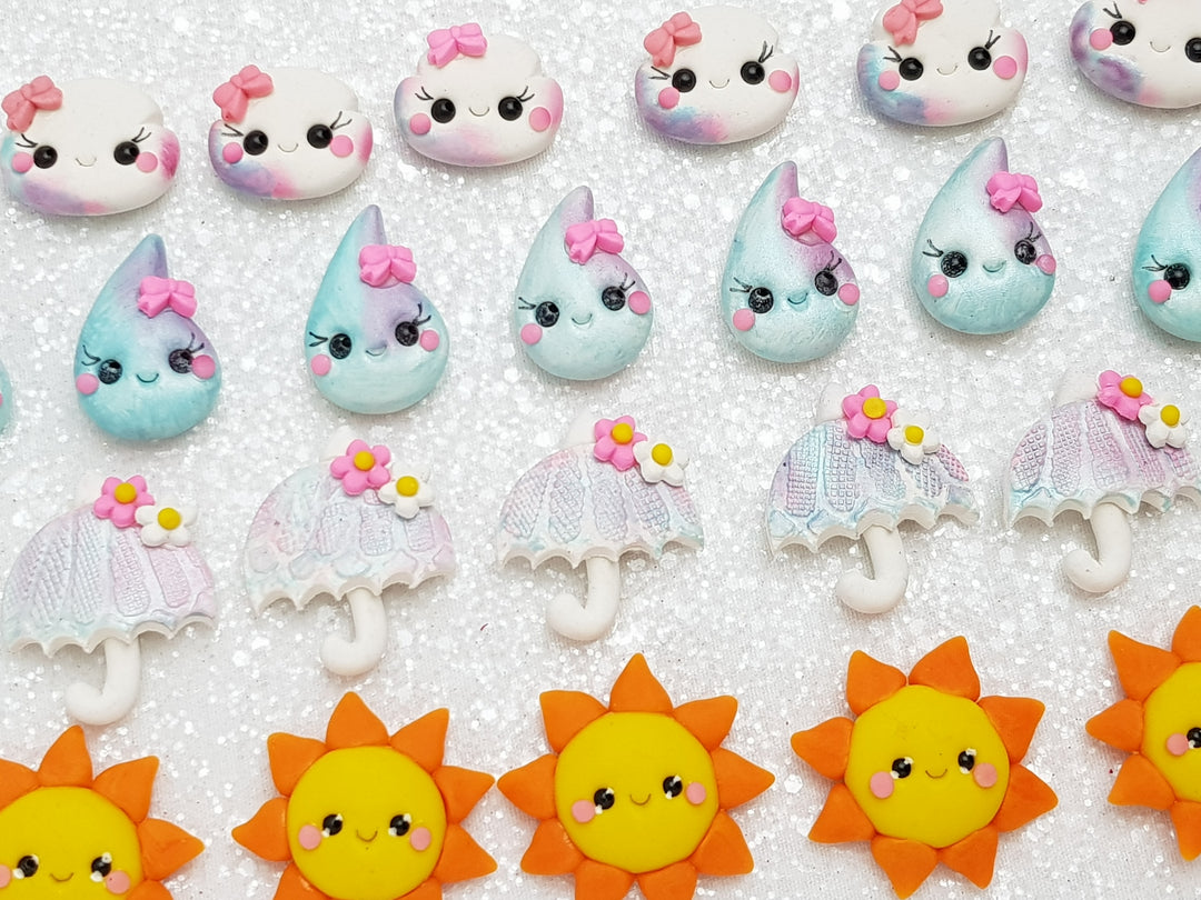 Clay Charm Embellishment - NEW Weather B - Crafty Mood