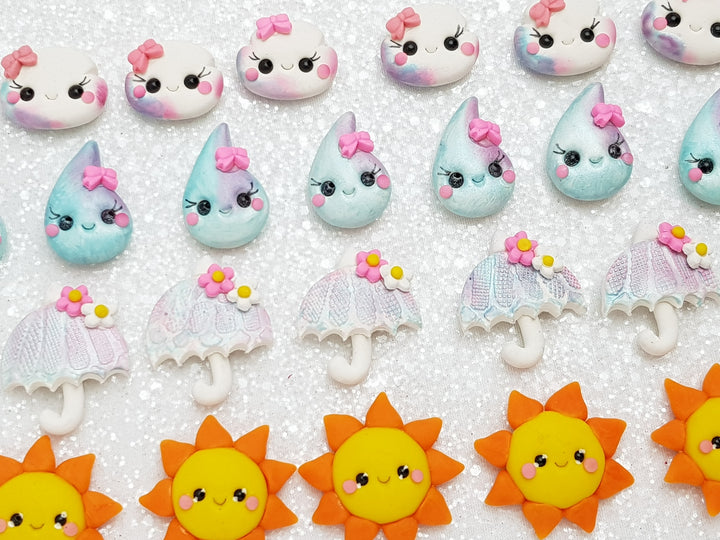 Clay Charm Embellishment - NEW Weather B - Crafty Mood