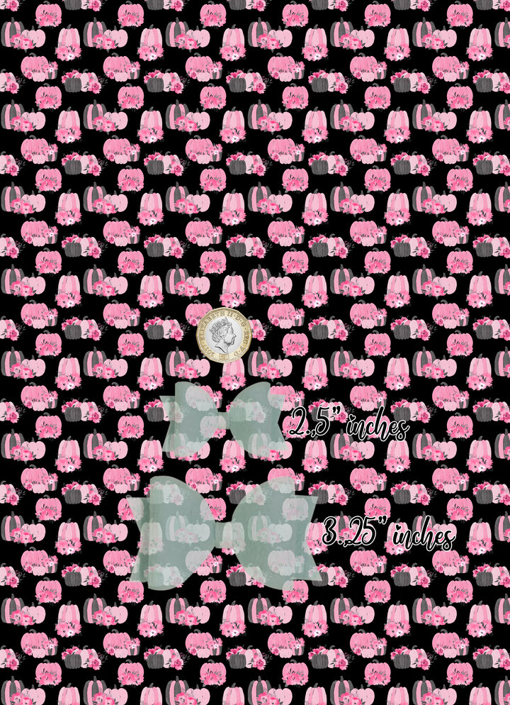 beautiful pumpkin - faux Leatherette vinyl - canvas - choose Fabric material Sheets
