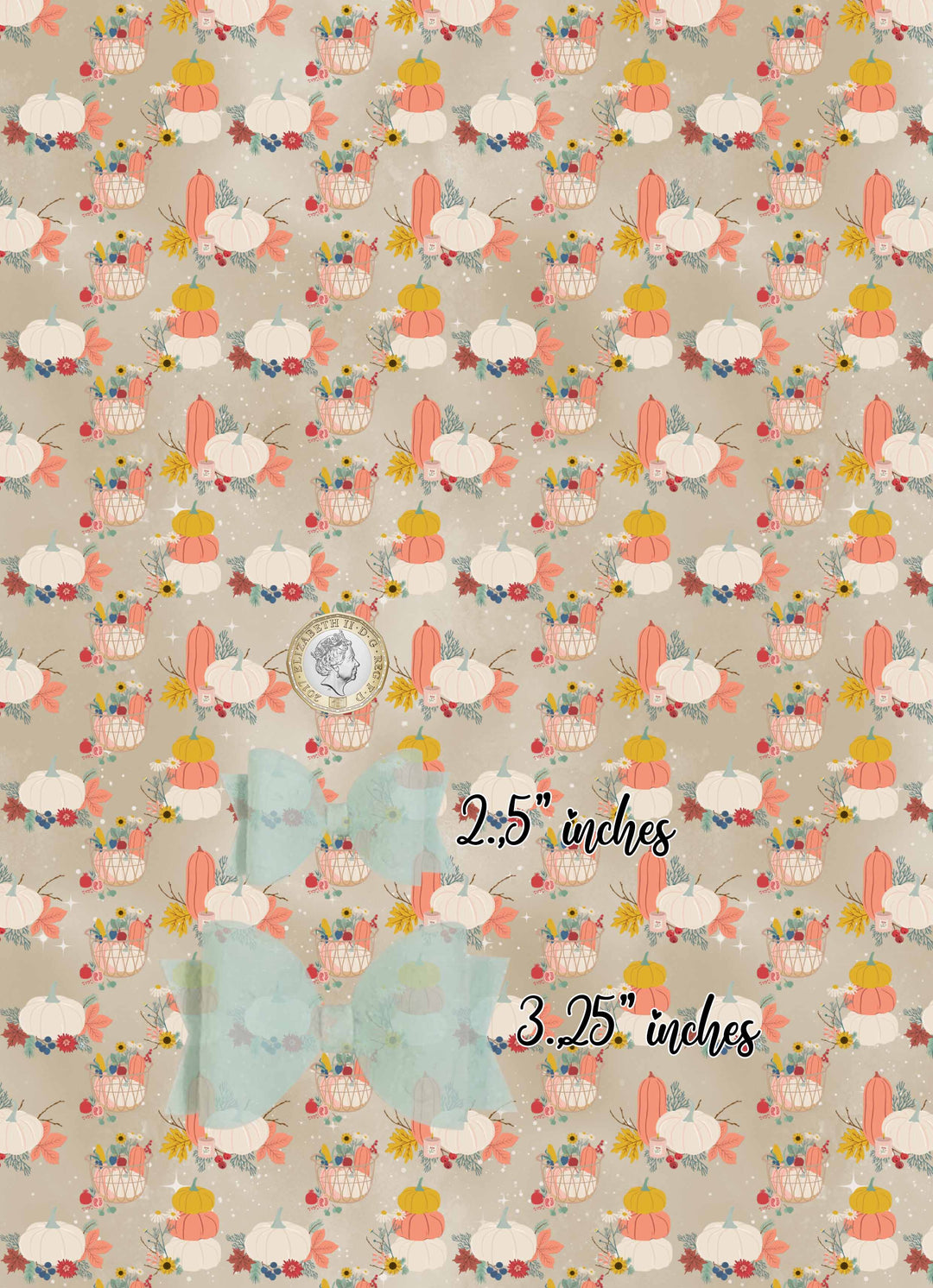 pumpkin muted colour - Leatherette vinyl - canvas - choose Fabric material Sheets