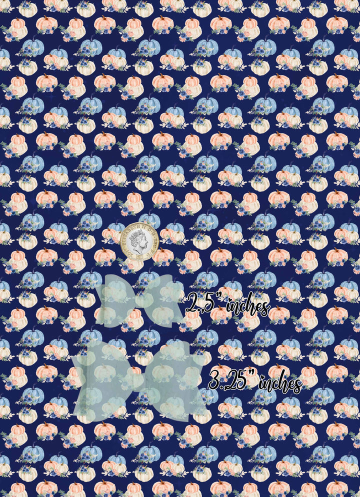 beautiful pumpkin - faux Leatherette vinyl - canvas - choose Fabric material Sheets