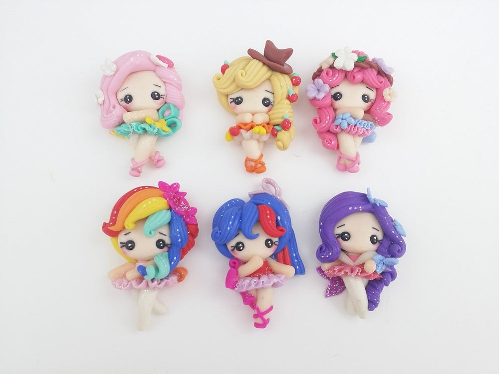 Clay Charm Embellishment - Ballerina - Crafty Mood