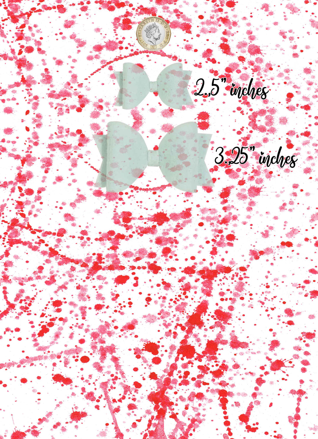 Blood splat hand halloween - vegan Leatherette vinyl - canvas - choose Fabric material Sheets