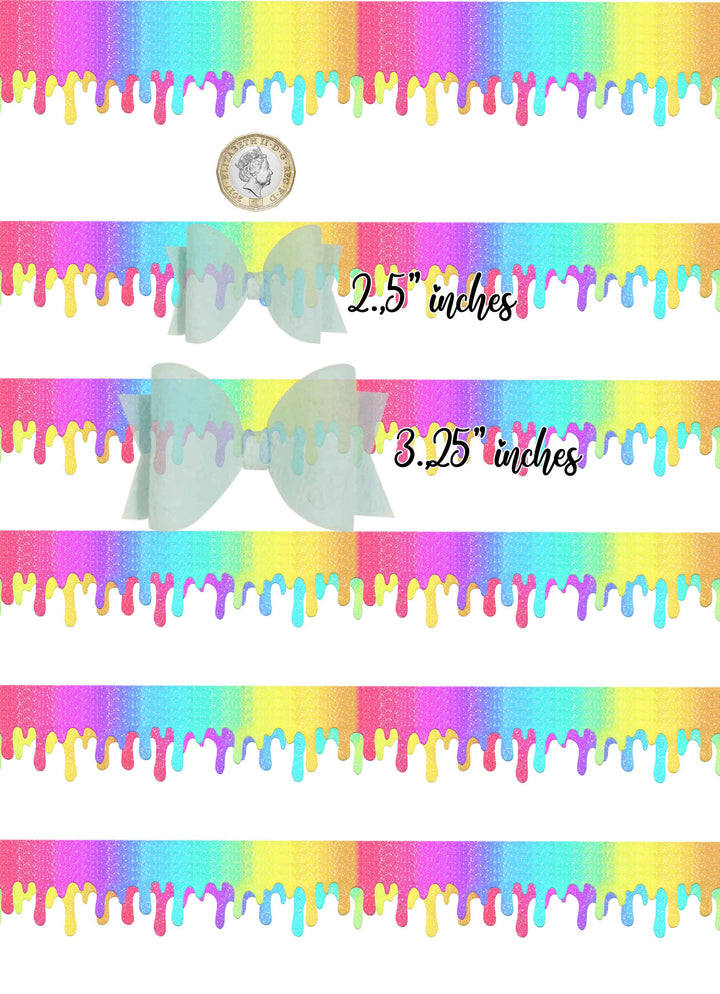 rainbow glitter - vegan Leather vinyl - canvas - choose Fabric material Sheets
