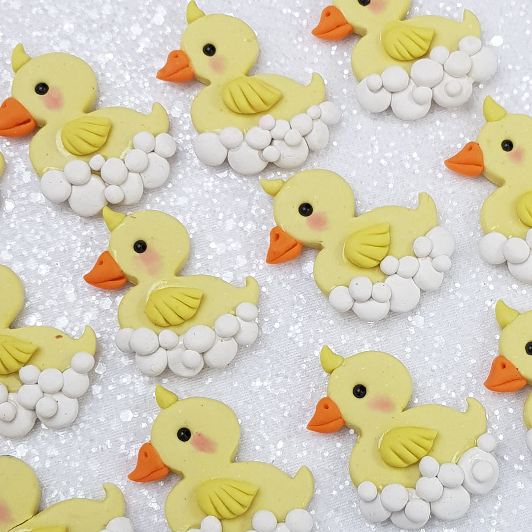 Swimming little duck - Embellishment Clay Bow Centre - Crafty Mood