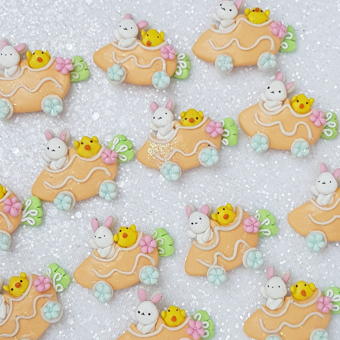 Carrot ride - Embellishment Clay Bow Centre - Crafty Mood