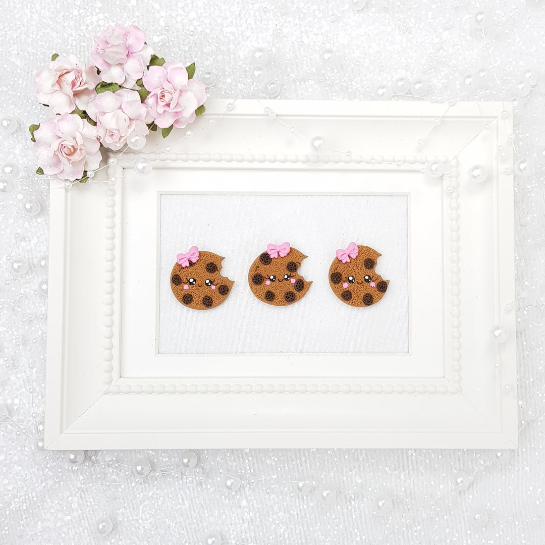 Cute Cookies - Embellishment Clay Bow Centre - Crafty Mood