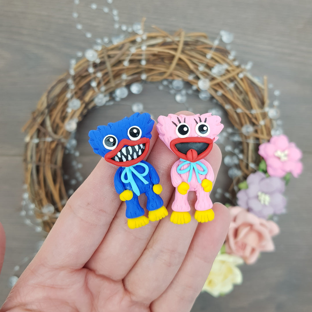 Hug monster - Embellishment Clay Bow Centre