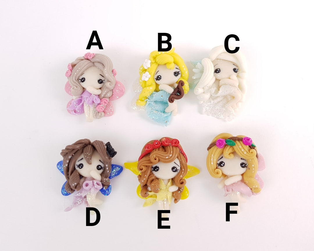 Clay Charm Embellishment - Magic Fairy 4 cm - Sale - Crafty Mood